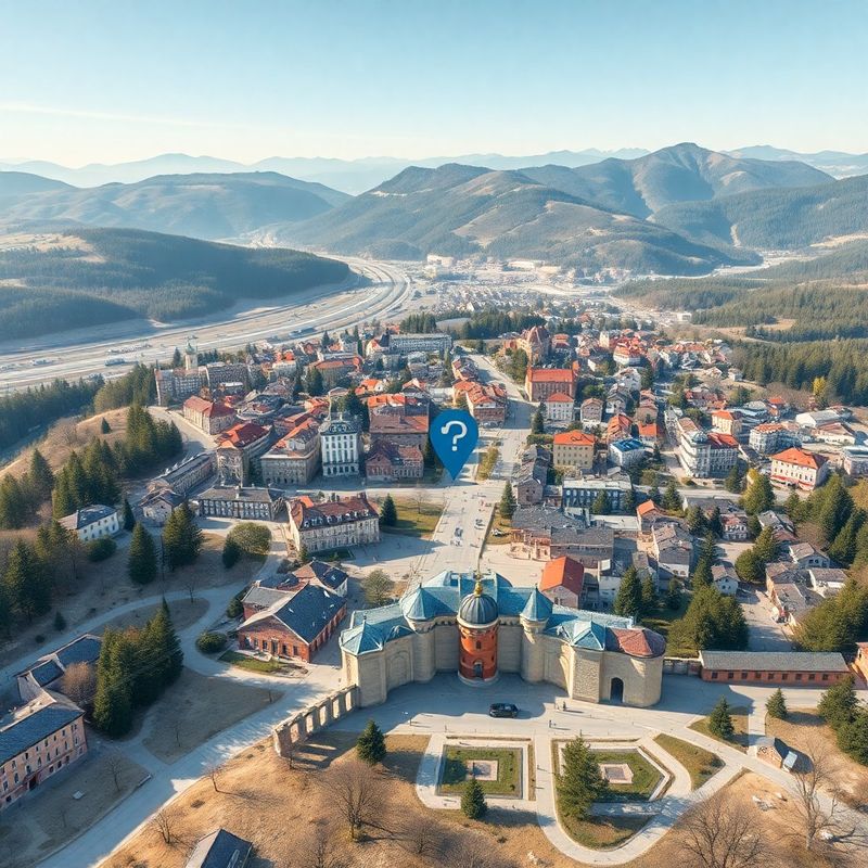 Zemljevid središča Murske Sobote z označeno lokacijo pisarne